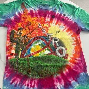 Travis Scott Tie-Dye Astroworld Tee Medium